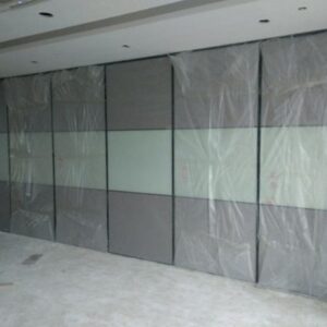Wooden Operable Modular Acoustic Room Dividers For Ballroom 85 Mm Width