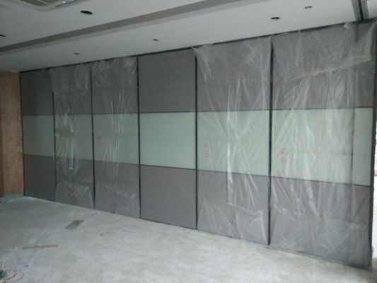Wooden Operable Modular Acoustic Room Dividers For Ballroom 85 Mm Width