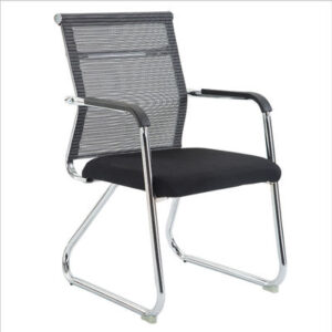 Staff Bow Back Net Mesh Seat Ergonomic Office Chair For Meeting Room / Home