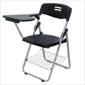 School Student Folding Training Chair With Writing Conference Pad Table Plastic Book Basket