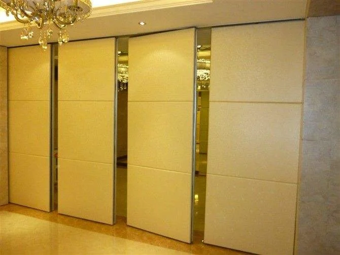 100 mm Thickness Banquet Hall Movable Wall Board / Folding Sliding Partition Walls 0