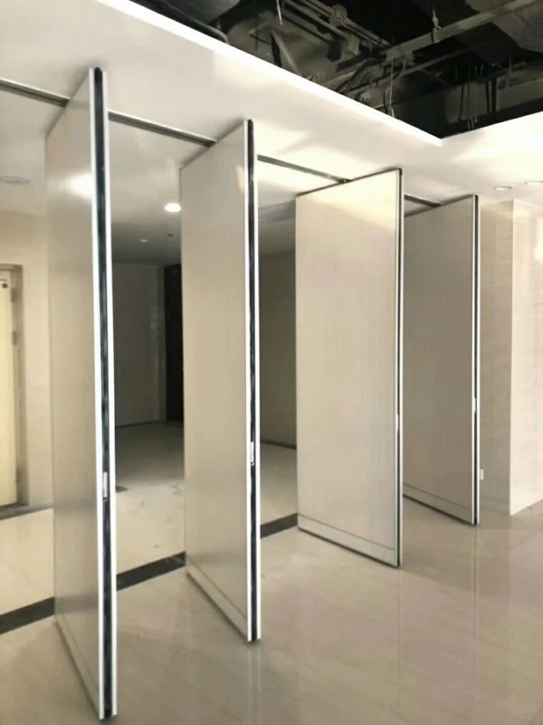 100 mm Thickness Banquet Hall Movable Wall Board / Folding Sliding Partition Walls 2