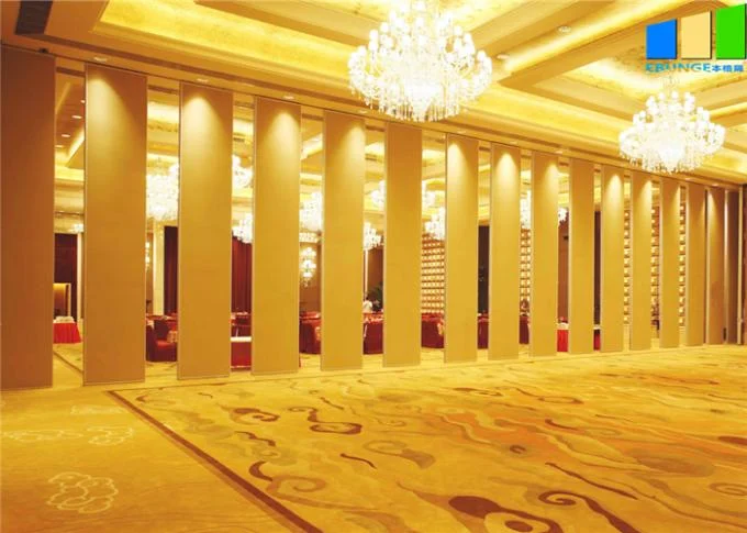 100mm Soundprood Customized Sliding Gorden Partition Walls Panel For Upscale Hotel 0