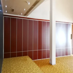 100mm Top Hung Aluminum Track Folding Partition Walls Glass Movable Wall