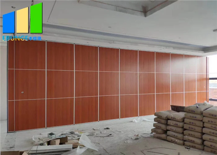 100mm Top Hung Aluminum Track Folding Partition Walls Glass Movable Wall