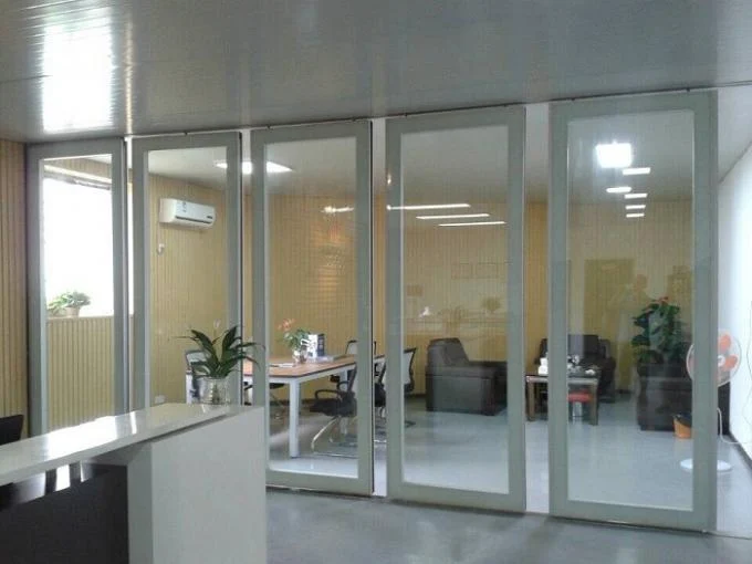 12 mm Thickness Transparent Glass Sliding Partition Walls For Conference Room 2