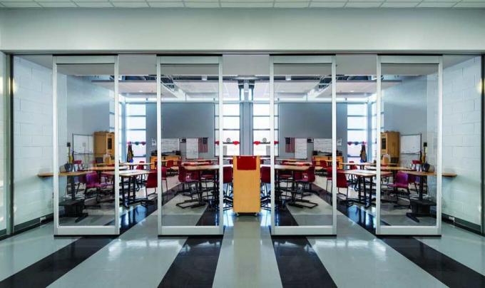 1200 mm Width Sliding Partition Walls Frameless Folding Exterior Sliding Glass Doors 1