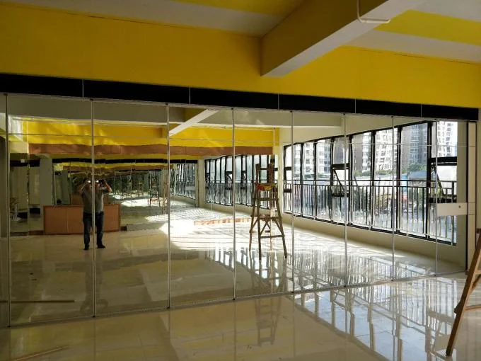 1200mm Width Movable Acoustic Partition Wall Top Hanging System 0