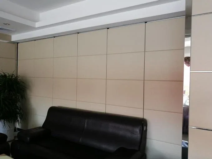 2 - 4 Meters Height Acoustic Office Partition Walls Top Hung And Floor With Vinyl Seals 3