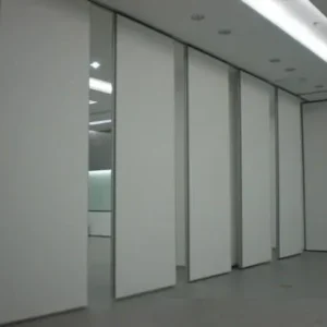2 - 4 Meters Height Acoustic Office Partition Walls Top Hung And Floor With Vinyl Seals 0