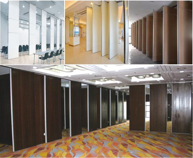 2000 Meter Height Soundproof Partition Wall / Hotel Movable Wooden Wall Dividers 3