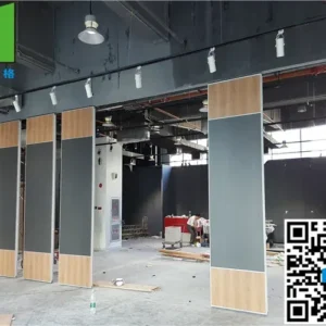3 15/16 Inch Wooden Partition Wall , Sound Proof Timber Wall Panels For Conference Room