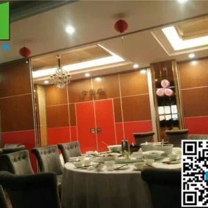 3 3/8" Operable Partitions , Wooden Partition Wall 85mm Movable For Banquet Hall