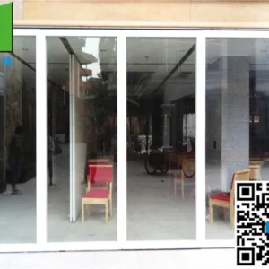 3.35 Iinch Aluminium Frame Operable Glass Partition Wall For Office Meeting Room
