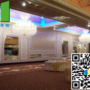 3.35 Inch Polyester Acoustic Panels Mirror Sliding Doors For Meeting Room
