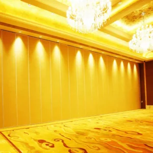 32 / 36dB Acoustic Fabric Panels , Single Sliding Door Interior Suspended Sliding Partition