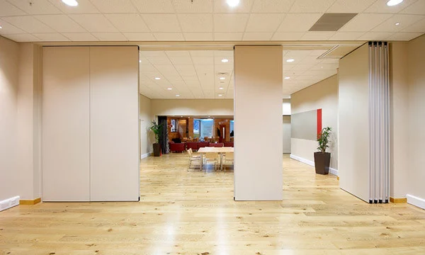 4 Meters High Gypsum Board Movable Wall Partitions / Indoor Acoustic Foldable Wall Panels 2