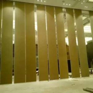 4m Height Operable Acoustic Sliding Partition Walls MDF Board + Aluminium Material
