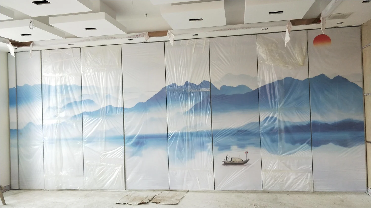 65 mm Sliding Track Operble Walls Banquet Hall Movable Folding Partition Walls