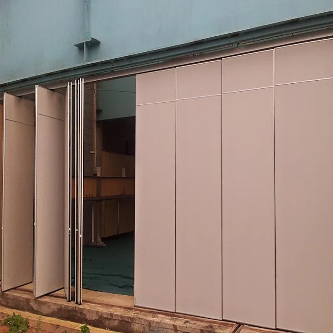 65mm Classroom Convention Hpl Stainless Steel Wooden Movable Folding Operable Partition Wall For India 3