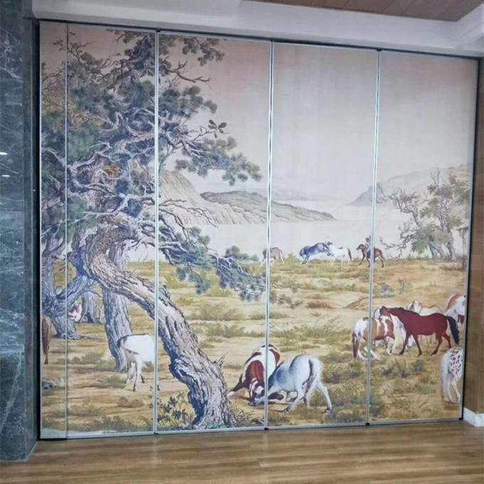 65MM Modern Sliding Wall Diy Painted Movable Partition Walls For Meeting Room And Office 0