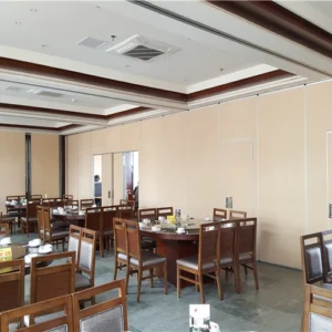 65mm Sliding Partition Walls Aluminium Vertical Folding Partitions For Art Gallery