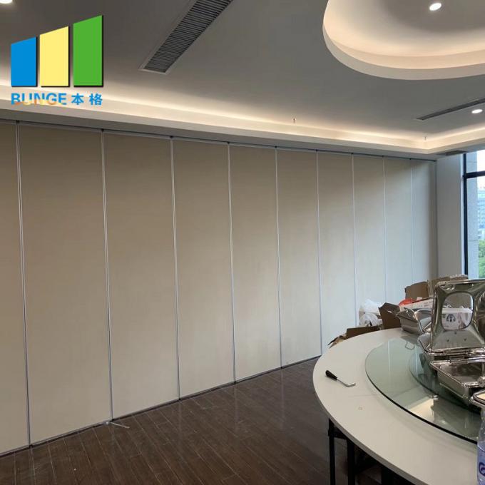65mm Sliding Partition Walls Interior Divider Movable Room Partition For Restaurant 0