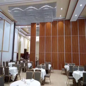 85 Mm Banquet Hall Folding Partition Walls Semi - Auto Hotel Movable Wall Partitions Soundproof For Malaysia