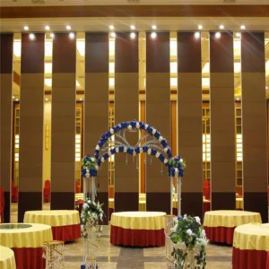 85 Mm Banquet Hall Folding Partition Walls Semi - Auto Hotel Movable Wall Partitions Soundproof For Malaysia