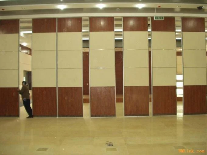 Hotel Acoustic Rolling Operable Folding Partition Walls With Pass Doors 1