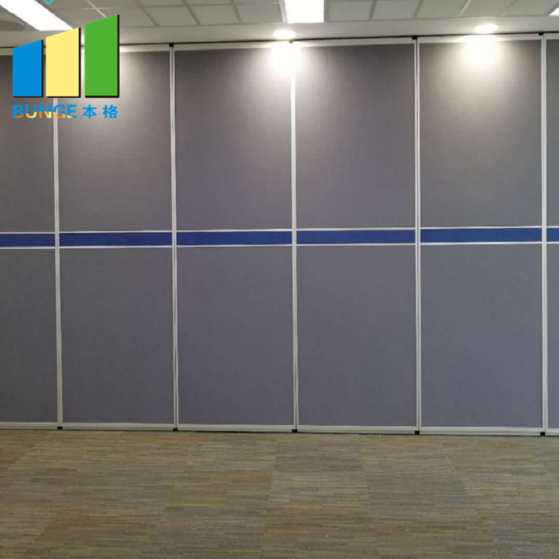 85 MM Thickness Operable Sliding Partition Walls For Meeting Room MDF With Melamine