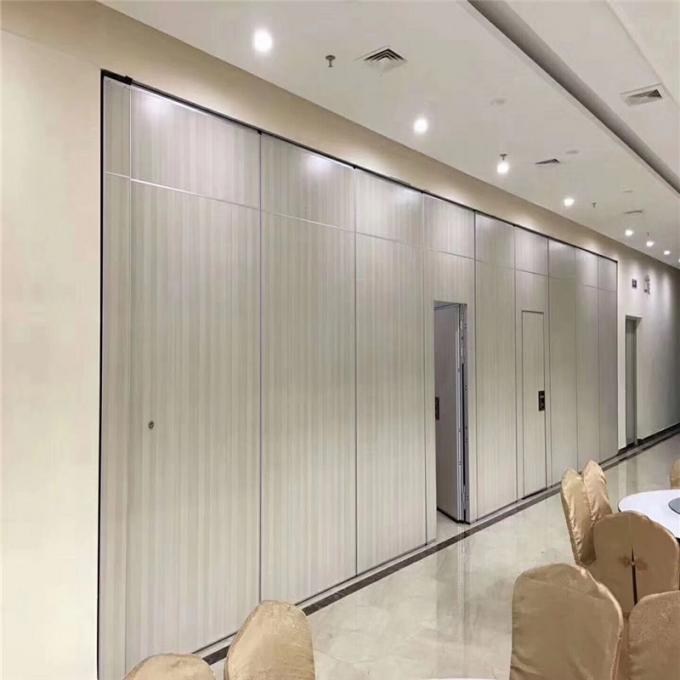 85 MM Thickness Operable Sliding Partition Walls For Meeting Room MDF With Melamine 0
