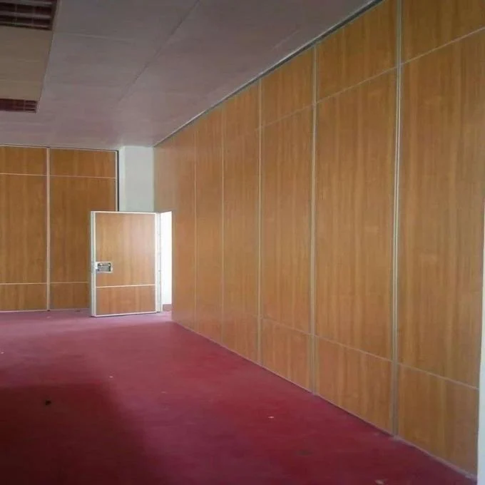 85 mm Thickness Wooden Operable Partition Wall For Hotel Plywood Surface 0