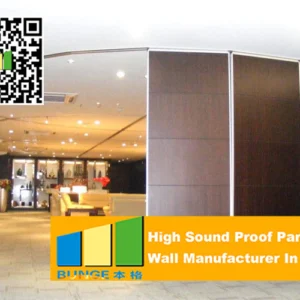 85mm Movable Sound Proof Aluminum Partition Wall For Office And Restaurant
