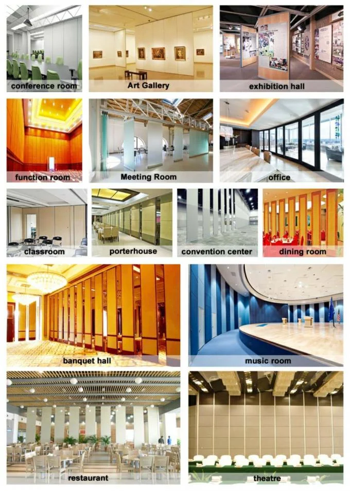 85mm Operable Sliding Partition Walls For Multi - Purpose Hall Decorative 2