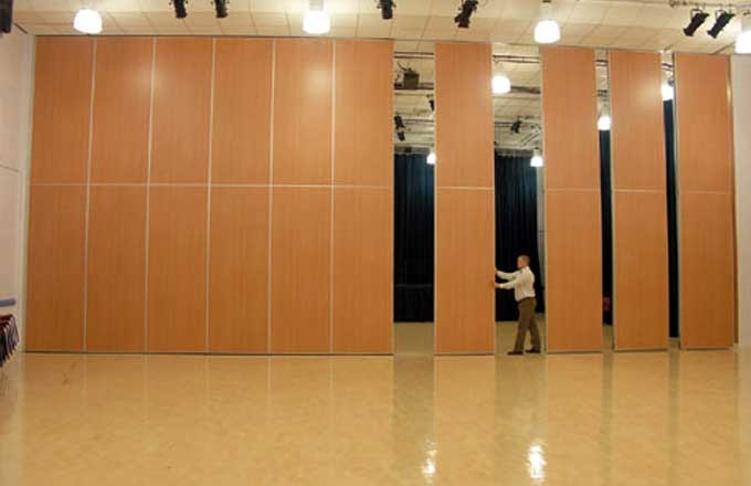 85mm Thickness Movable Acoustic Partition Walls Surface Melamine , Leather , Plywood 1
