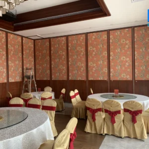 85mm Thickness Sliding Partition Walls For Banquet Hall Soundproof Customized Movable Room Divider