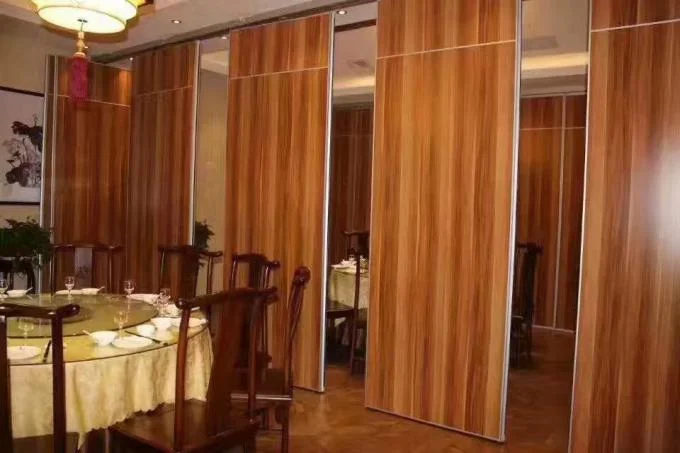 85mm Thickness Soundproofing Melamine Wooden Folding Partition Walls For Restaurant 0
