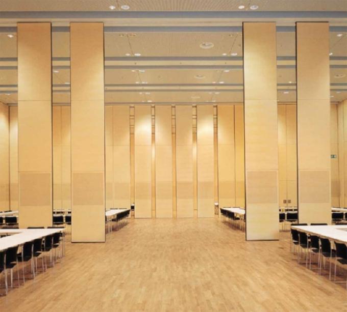85mm Wood Melamine Conference Room Sound Proof Partition Walls Sliding Types 2
