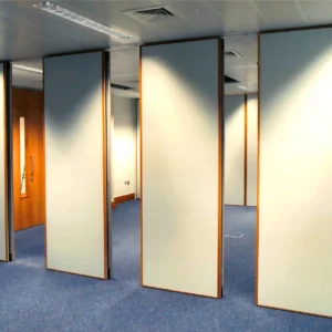 85mm Wood Melamine Conference Room Sound Proof Partition Walls Sliding Types