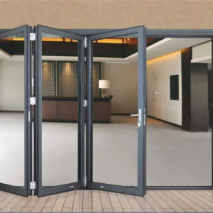Accordion Design Bifold Exterior Aluminum Alloy Glass Folding Patio Doors