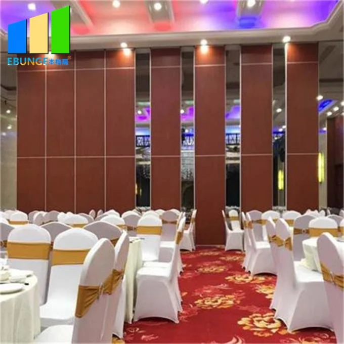 Aluminium Sound Proof Acoustic Movable Sliding Gate Varifold Partition Wall For Restaurant 0