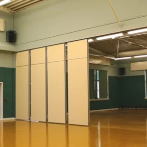 Acoustic Fabric Sliding Hotel Movable Partition Walls with Aluminium Track Roller