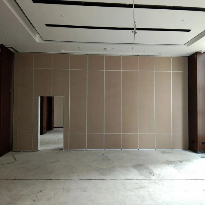 Acoustic Folding High Banquet Hall Wooden Sliding Movable Operable Partitions Walls for Hotel 0