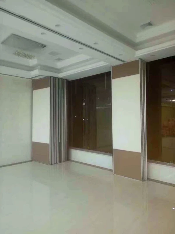 Acoustic Folding Partition Walls With Sliding Hanging System Heat Insulation 1