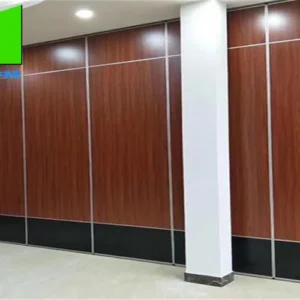 Acoustic Movable Office Partition Walls In Leather Surface For Hotel Hall