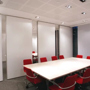 Acoustic Movable Office Partition Walls , Sliding Wall Room Divider