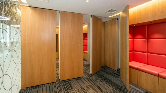 Acoustic Movable Sliding Folding Partition Walls Fire and Sound Resistant 0