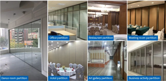 Acoustic Movable Sliding Partition Walls Commercial , Hotel Operable Partition Wall 2