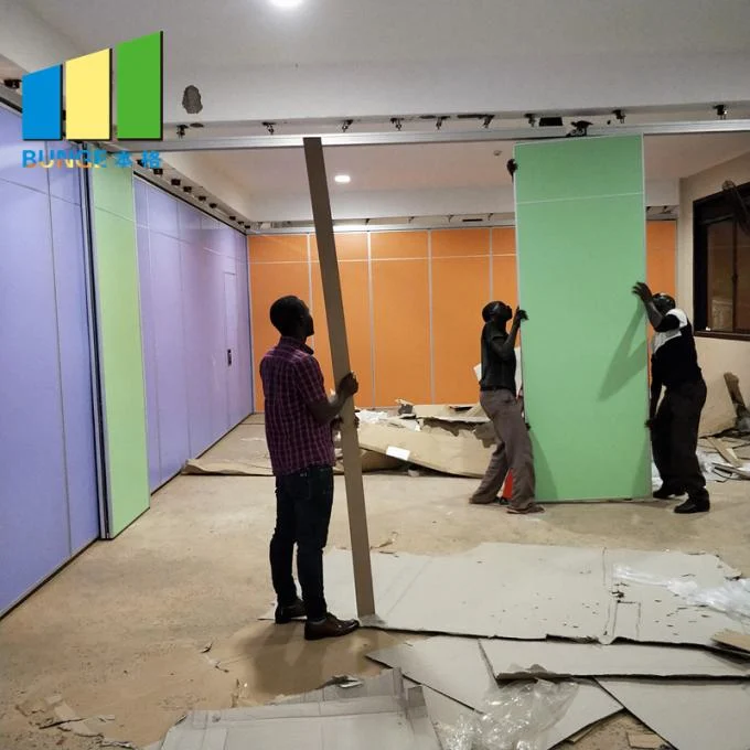 Aluminium Sliding Acoustic Room Dividers Office Removable Partitions For Conference Room 2